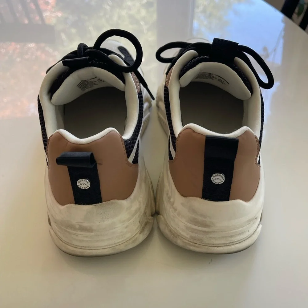 Madden NYC Black and Tan Chunky Sneakers